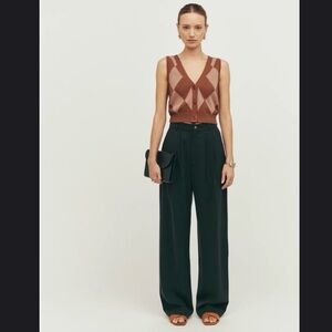 Reformation Mason Pant | Black | Size 2 | NWOT